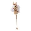 ZJchao Stick Horse, Caballos De Juguete para Nios Horse Toys Plush Toy Stick Horse Toy for Boys and Girls Stick Horse Plush Handcrafted Hobby Horse on a Stick (Yellow) view 1