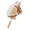 ZJchao Stick Horse, Caballos De Juguete para Nios Horse Toys Plush Toy Stick Horse Toy for Boys and Girls Stick Horse Plush Handcrafted Hobby Horse on a Stick (Yellow) view 3