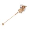 ZJchao Stick Horse, Caballos De Juguete para Nios Horse Toys Plush Toy Stick Horse Toy for Boys and Girls Stick Horse Plush Handcrafted Hobby Horse on a Stick (Yellow) view 4