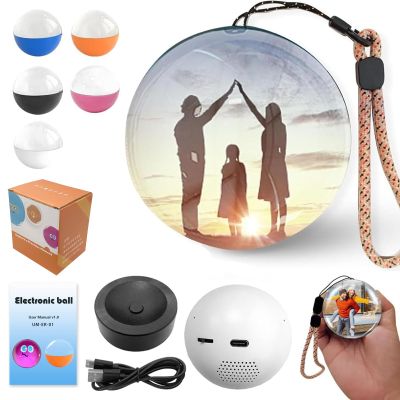 2026 New Christmas Memory Sphere Lamp, Personalized 3D Ultrasound Video Photos Orb, 2.7" Crystal Ball Video Player Memory Orb Lamp, for Couples Anniversary Birthday Gift,Pink,Basic