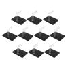 Alomejor Action Figure Stand, 10PCS ABS Display Holder Base for 1/144 Doll Model Support with Interlocking System for Anime Collection (Black) view 1