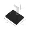 Alomejor Action Figure Stand, 10PCS ABS Display Holder Base for 1/144 Doll Model Support with Interlocking System for Anime Collection (Black) view 2