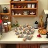 10Pcs Dollhouse Glass Jars Miniature: 1/12 Scale Glass Bottles Food Container for Kitchen Restaurant - Mini Canister Empty with CorkDollhouse AccessoriesDollhouses Dcor view 4