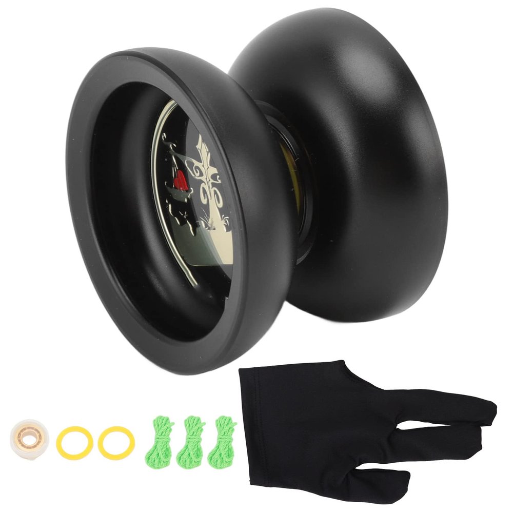 Professional Unresponsive Yoyo Ball High Performance Aluminum Alloy Yo Yo for Teens and Adults Exercise Hands on Ability Competitive Play Durable Colorfast Design Includes Gloves