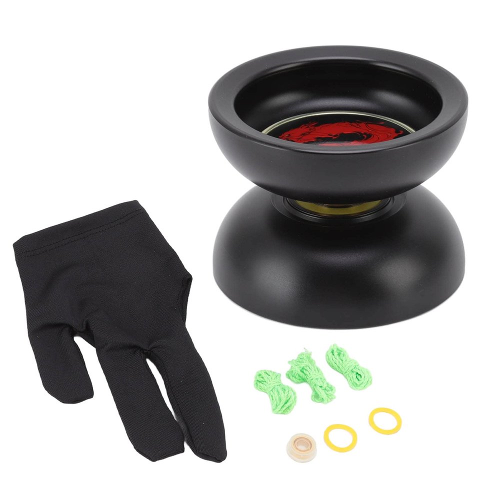 Kids Yoyo Ball U Shape Unresponsive Bearing Stable Rotation Alloy Yoyo Toy for Children Advanced Players Beginners Alloy Material 5.1cm