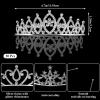 20 Pcs Princess Tiaras Bulk, Silver Crown Set with Rhinestones, Tiara Pack, Alloy Crowns and Tiaras for Wedding, Prom, Birthday Party, Pageant, Halloween, Bridal Accessories view 3