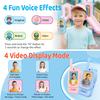 LEENK Video Walkie Talkies for Kids 2 Pack  Rechargeable Video Intercom Handheld, Indoor & Outdoor Range, Easy Use for Ages 3-12, Eco ABS, Clear Voice & Long Distance Communication (Blue & Pink) view 3