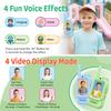LEENK Kids Video Walkie Talkies 2 Pack  Rechargeable Video Intercom Handheld, Indoor & Outdoor Range, Easy Use for Ages 3-12, Eco ABS, Clear Voice & Long Distance Communication (Blue & Green) view 3