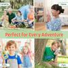 LEENK Kids Video Walkie Talkies 2 Pack  Rechargeable Video Intercom Handheld, Indoor & Outdoor Range, Easy Use for Ages 3-12, Eco ABS, Clear Voice & Long Distance Communication (Blue & Green) view 4