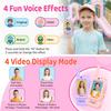 LEENK Video Walkie Talkies for Kids 2 Pack  Rechargeable Video Intercom Handheld, Indoor & Outdoor Range, Easy Use for Ages 3-12, Eco ABS, Clear Voice & Long Distance Communication (Pink & Purple) view 3
