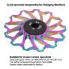 13T Mountain Rear Deleur Pulley, Rear Wheel Roller, Ceramic Bea Ten Wheel with Reduction Sleeve, for 8 9 10 11 Speed Deleur, view 4