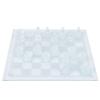 aqxreight 25x25cm Dull Polish Glass International Chess Set with Checkerboard and 32 Intricate Chessmen view 1