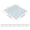 aqxreight 25x25cm Dull Polish Glass International Chess Set with Checkerboard and 32 Intricate Chessmen view 2