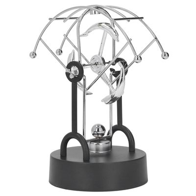 Dolphin Perpetual Motion Toy Electric Magnetic Metal Perpetual Swing Desk Decor for Home Office Creative Gift Plastic Metal 16x11x19cm