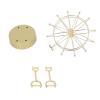 Electronic Ferris Wheel Desk Toy Magnetic Rotation Perpetual Motion Home Decoration Gold Electric Magnetic Ferris Wheel Toy for Office Desk Decor and Kids Learning Metal Plastic view 2