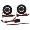 Pengcadent 65mm Rubber Tires Wheel Brake System, RC Airplane Assembly Brake System, te Control with 4mm Axle Shaft, Rubber l for view 1