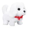 Asixxsix Plush Puppy, Walking Barking Tail Wagging Electronic Interactive Toys for Kids, Realistic Plush Teddy Toy Puppy, Electronic Interactive Dog for Children Above 3 Years Old (White) view 1