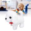 Asixxsix Plush Puppy, Walking Barking Tail Wagging Electronic Interactive Toys for Kids, Realistic Plush Teddy Toy Puppy, Electronic Interactive Dog for Children Above 3 Years Old (White) view 3