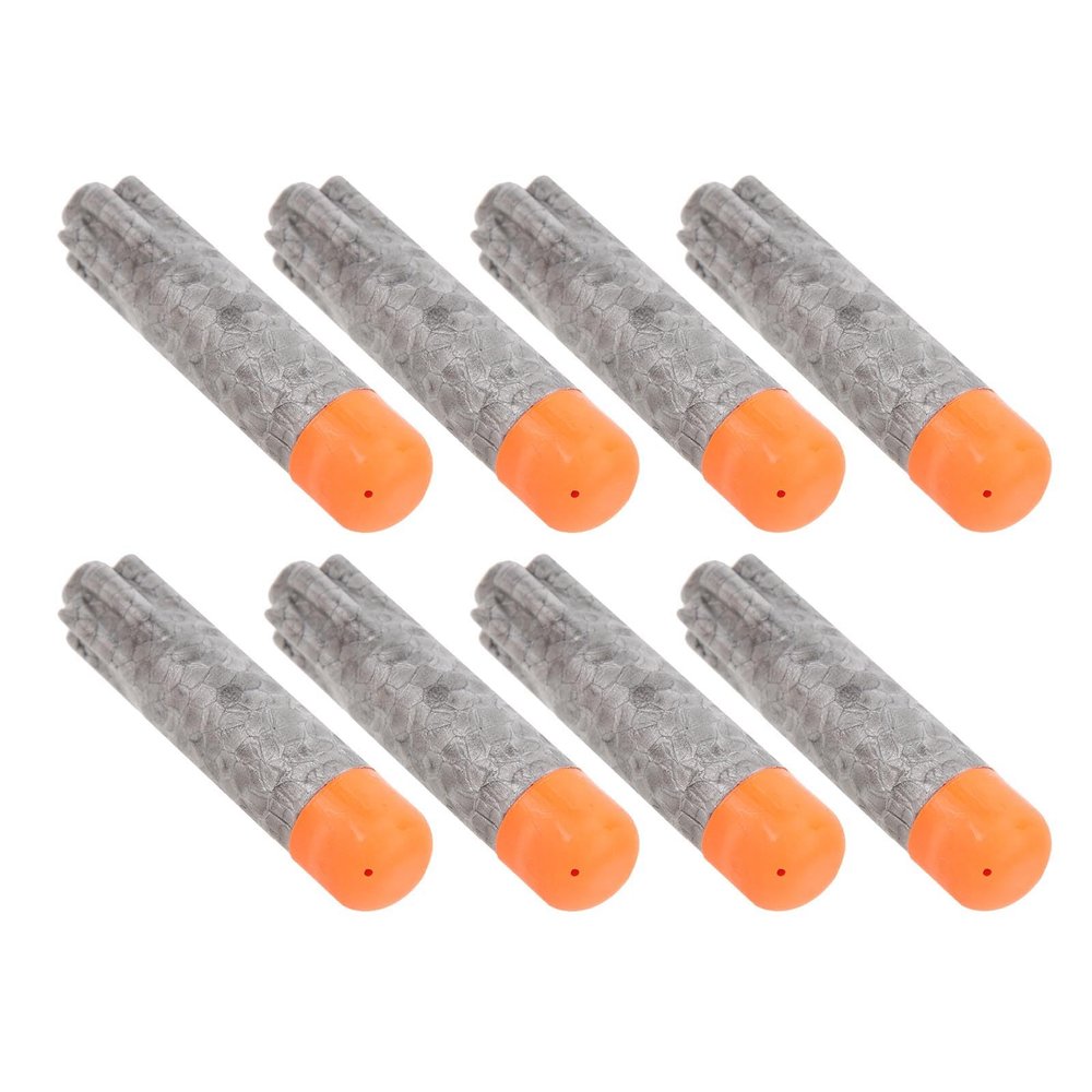 Keenso Toy Foam Ammunition, EVA Refill Wristbands, Soft Bullets for Ultra Series, Perfect for Indoor and Outdoor Games (Silver)