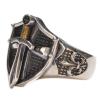 YIIABSLEP King's Sword, Shield Ring, Medieval Retro Style Sword, Personalized Ring view 1
