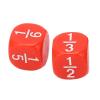 RASTKY Fraction Dice Class Set for Kids Math Practice  20Pcs Multi Faceted Table Game Accessories (Red) view 2
