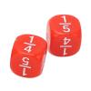 RASTKY Fraction Dice Class Set for Kids Math Practice  20Pcs Multi Faceted Table Game Accessories (Red) view 4