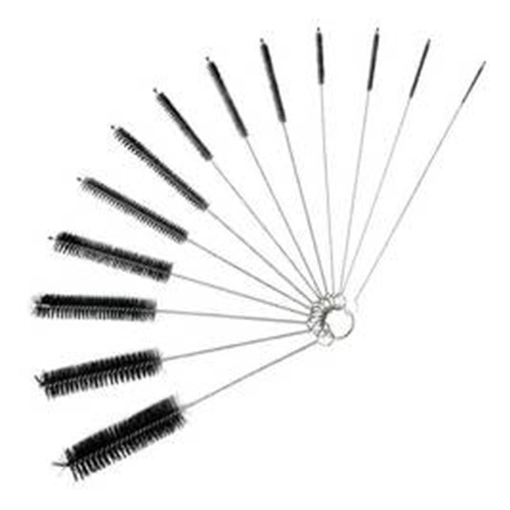 10 Pack Bottle Cleaning Brush Set with Long Handle, Nylon Bristle Brushes for Narrow Neck Bottles