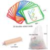 142Pcs Montessori Smart SticksSuitable Toddlers Comes 120 Sticks and Rings 20 Double-Sided Cards, Helps Develop Toddlers' Thinking Hand-Eye Coordination Skills. view 3
