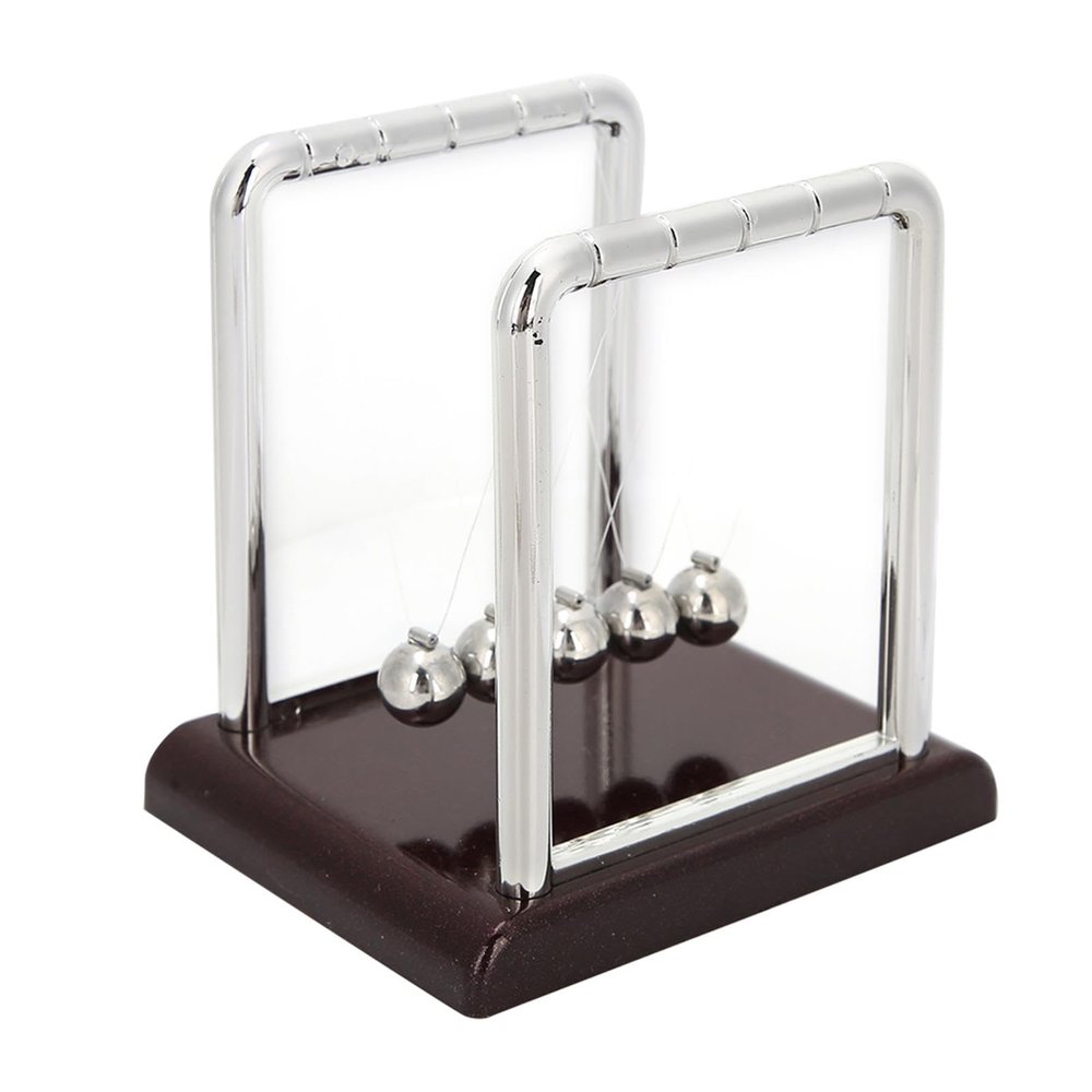 Balanced Ball Toy Physics Science Educational Desk Decor Metal Home Ornament for Study Office Table Decoration Gift Size 8x7x9cm