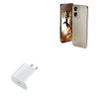 BoxWave Charger Compatible with Lava Blaze Dragon - PD GAN miniCube (30W), 30W Tiny PD GAN Type-C Wall Charger - Winter White view 1