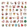 100 Pcs Christmas Stickers, Santa Claus, Reindeer, Sleigh & Christmas Trees Stickers, Vinyl Decals for Water Bottles, Laptops, Journals view 4