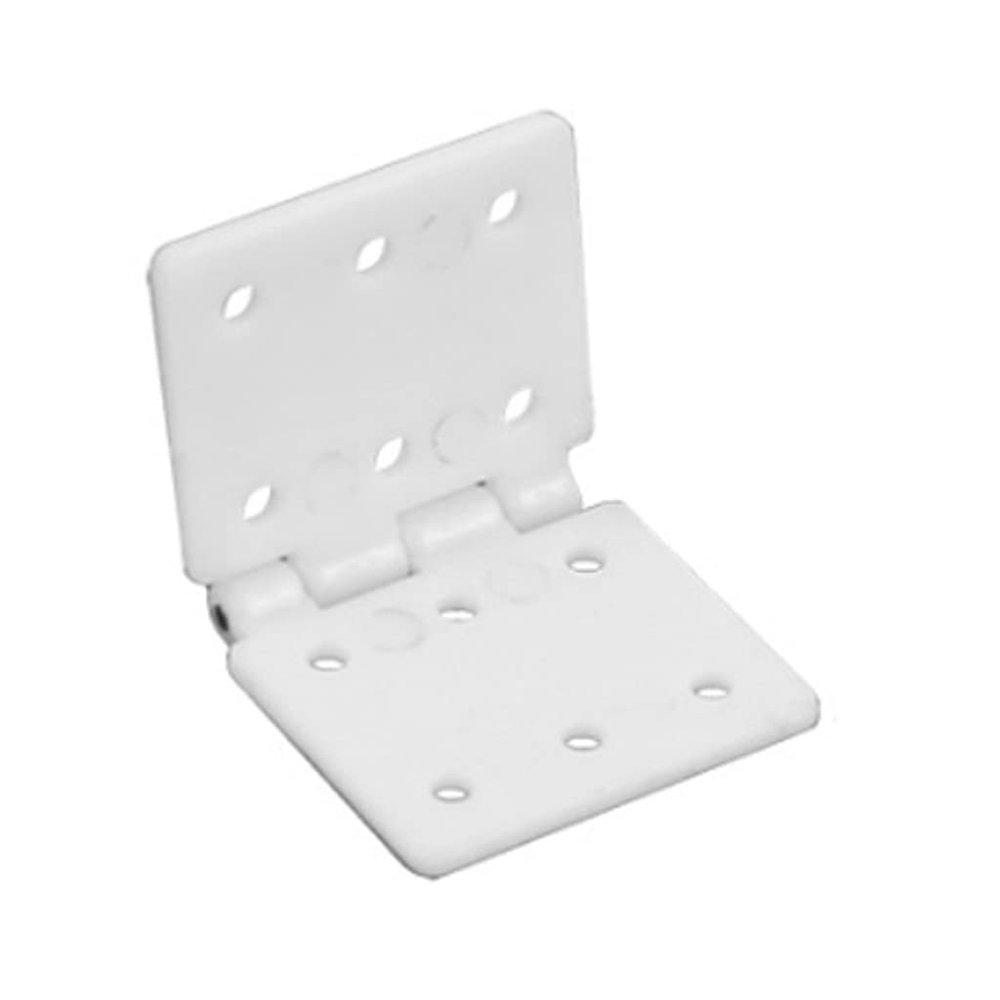 HBJWOV 20 Pieces/Set of Flat-Leaf for White Airplane Remote Control Fixed-Wing Aircraft, Hinge, with Drainage Groove(L)