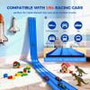 Flexible Race Track Toys for Kids: 20 Ft Flex Race Car Ramp Track with Suction Cups - Rolls Up Portable DIY Racetrack with 4 Racing Cars- Birthday Gifts for Boys Girls Ages 3+ view 2