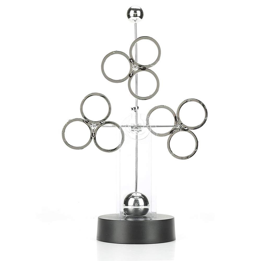 Electronic l Motion l Celestial Model, Art Craft Desk, Metal and Pla r with 12.6 Inch Height, Desk Toy for Home