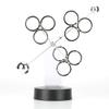 Electronic l Motion l Celestial Model, Art Craft Desk, Metal and Pla r with 12.6 Inch Height, Desk Toy for Home view 2