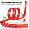 Flexible Race Track Toys for Kids: 20 Ft Flex Race Car Ramp Track with Suction Cups - Rolls Up Portable DIY Racetrack with 4 Racing Cars- Birthday Gifts for Boys Girls Ages 3+ view 4
