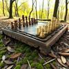 14.2" Handmade Walnut Chess Set  Carved Staunton Pieces & Polished Board | Elegant Wooden Game Set for Adults | Gift for Men, Anniversary, Christmas view 3