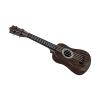Alomejor Kids Ukulele, 4 String Plastic Guitar Toy with Cartoon Design, Educational Musical Instrument for Beginners, Playable Toy for Boys and Girls (Deep Wood Grain Pattern) view 4