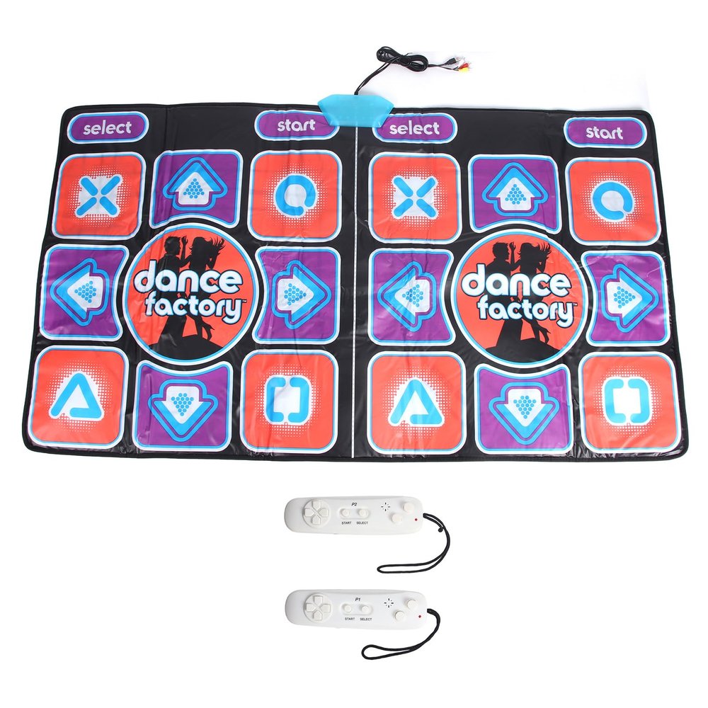 TOPINCN Dance Mat for Kids and Adults, Double User Wireless Dance Pad Game for TV Computer, Exercise Dancing Mat for Family Games, Electronic Dance Mat for Girls and Boys