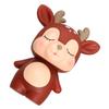 Abaodam Creative Deer Piggy Bank Cartoon Coin Money Saving Box for Plastic Cute Animal Shape Holder Accepts All Coins Birthday Gift for Boys and Coffee Color view 1