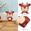 Abaodam Creative Deer Piggy Bank Cartoon Coin Money Saving Box for Plastic Cute Animal Shape Holder Accepts All Coins Birthday Gift for Boys and Coffee Color view 3