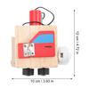 BESPORTBLE Wooden Montessori Busy Board for Preschool Educational Sensory Activity Block with Life Skills Activities Lightweight Developmental view 2