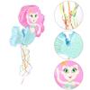 Alipis Mermaid Pinata for Birthday Party Smashable Paper Pinata Filled with Candy and Small Under Sea Party Favor for Boys Celebration view 2