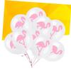 HAKIDZEL 12Pcs Flamingo Latex Balloons Rubber Party Balloons for Birthday Wedding Decorations Reusable Flamingo Pattern Favors view 2