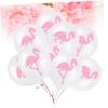 HAKIDZEL 12Pcs Flamingo Latex Balloons Rubber Party Balloons for Birthday Wedding Decorations Reusable Flamingo Pattern Favors view 3