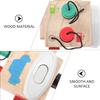 DECHOUS Wooden Montessori Busy Board Sensory Fidget for Educational Activity Block Skills Development Autism-Friendly view 3
