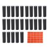 AUNMAS Sturdy Round Quarter Tubes, 50 Quarters Holder Storage Containers for Dollar Collection Supplies (Dime) view 3