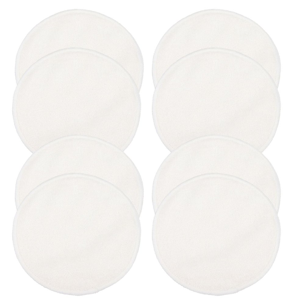 Abaodam 8 Pcs Reusable Washable Cotton Nursing Pads for Breastfeeding Women Soft Breathable Postpartum Breast Pads with Skin-Friendly Comfortable Fit