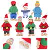 Beaupretty 7pcs Wooden Family Doll with Movable Joints Mini Dolls for Pretend Play Creative Dollhouse Figures for Boys and Imaginative Birthday and Christmas view 4