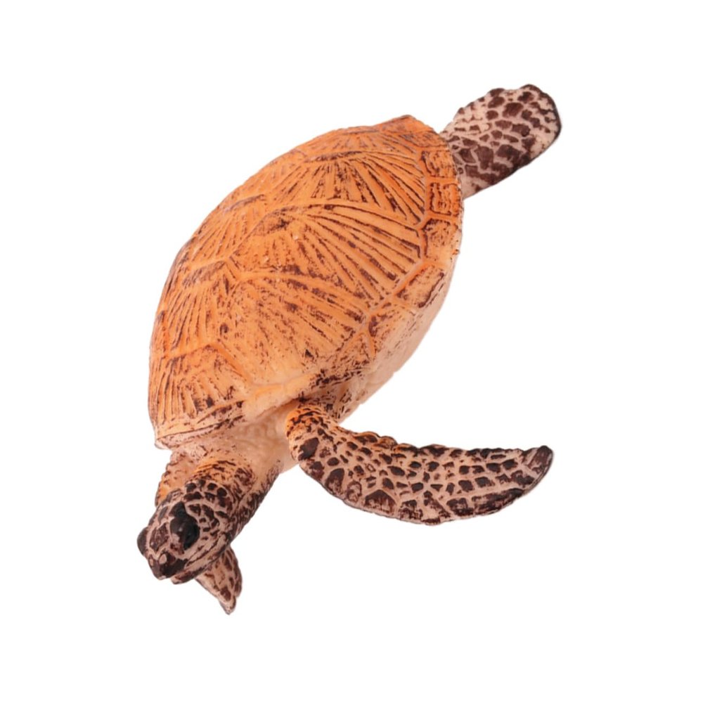 Abaodam Lifelike Mini Turtle Plastic Wildlife Model for Educational Garden Decoration Realistic Sea Turtle Figurine for Boys